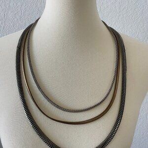 Bronze multistrand necklace